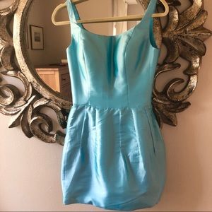 Sweet Blue Taffeta Dress